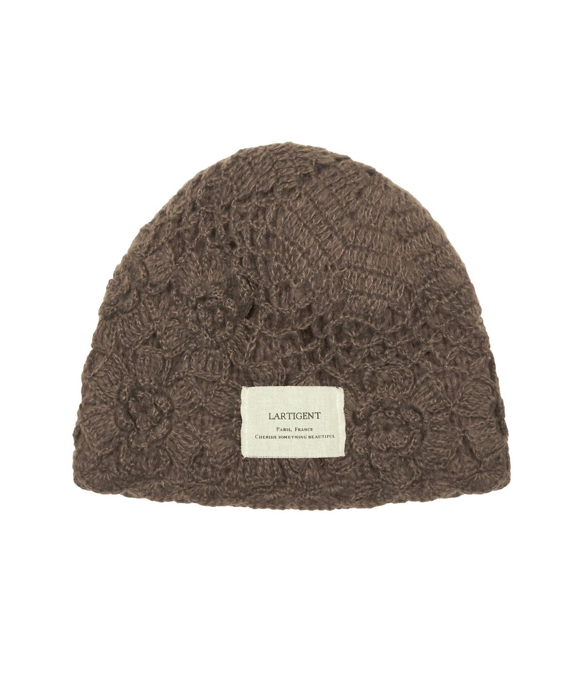 라티젠(LARTIGENT) L20 FLOWER BEANIE(BROWN)