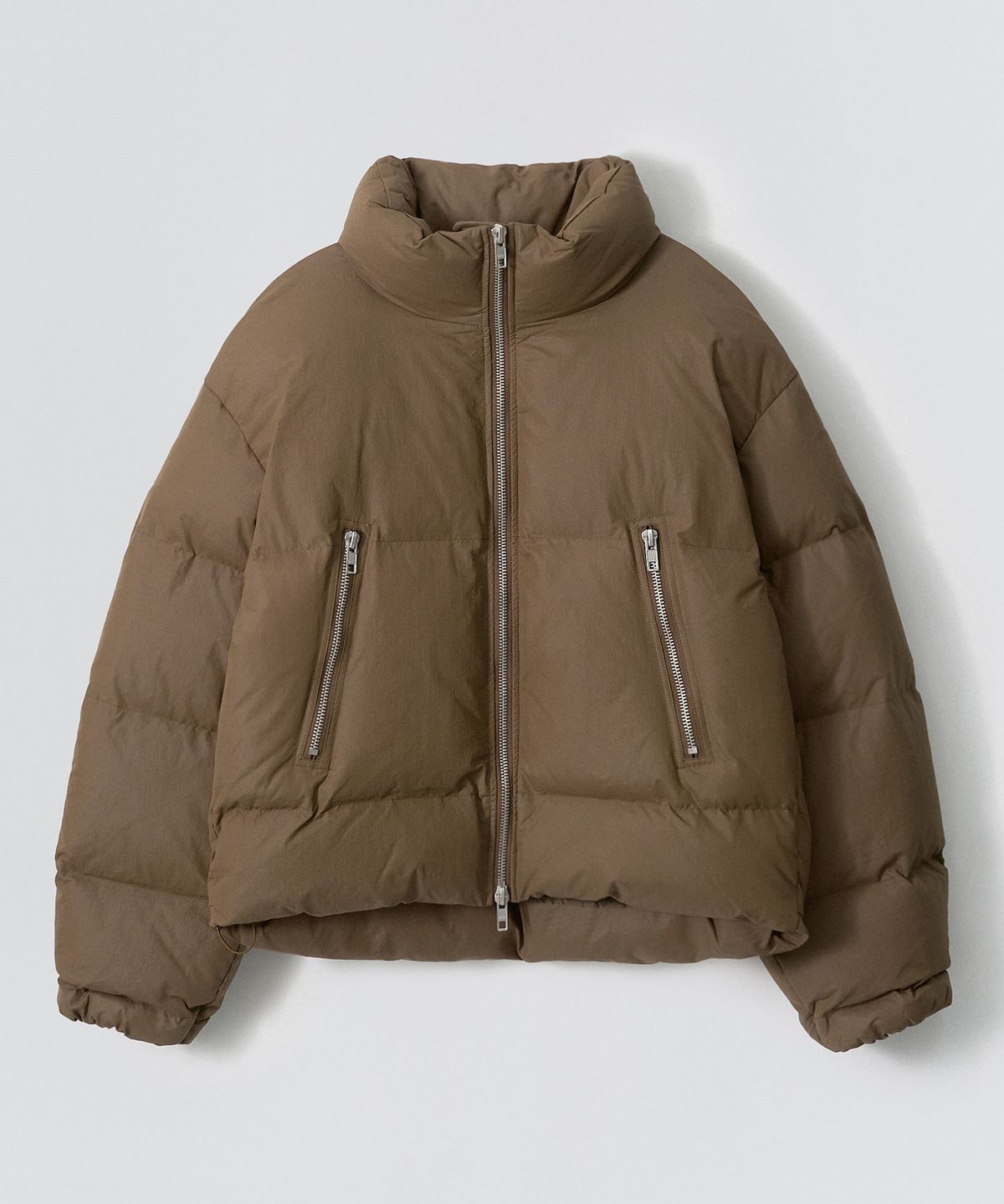 이지오(EZIO) Coen High Neck Short Padding_Brown