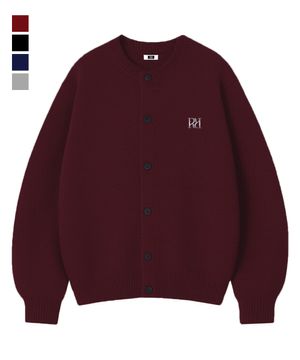 [브로치포함] RÉSERVE BUTTON OVER FIT CARDIGAN (4color)