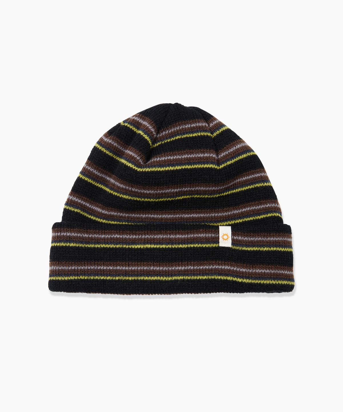 헬로 선라이즈(HELLO SUNRISE) HS Multi Stripe Beanie_Black