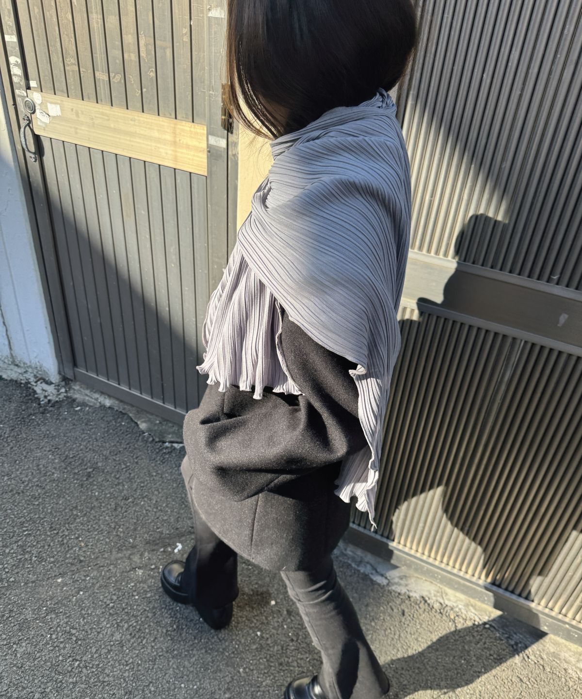 코지모지(COSYMOSY) 데니쉬 스카프  - 그레이
