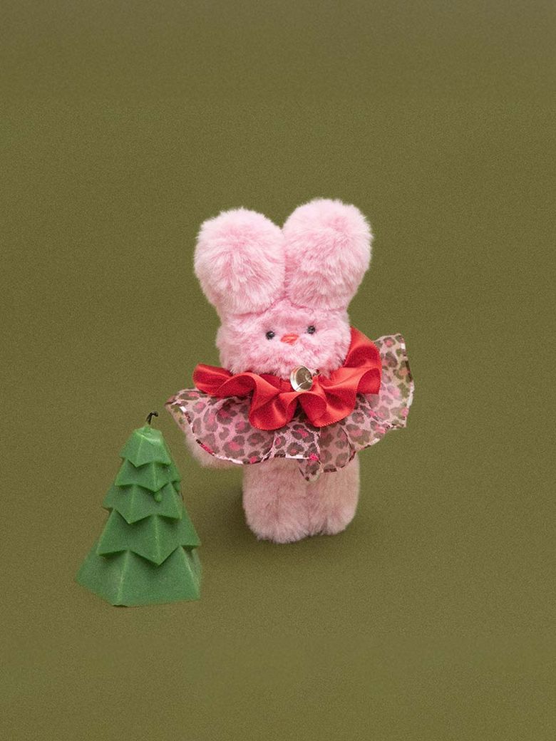 HOLIDAY RORABBIT LEOPARD PINK