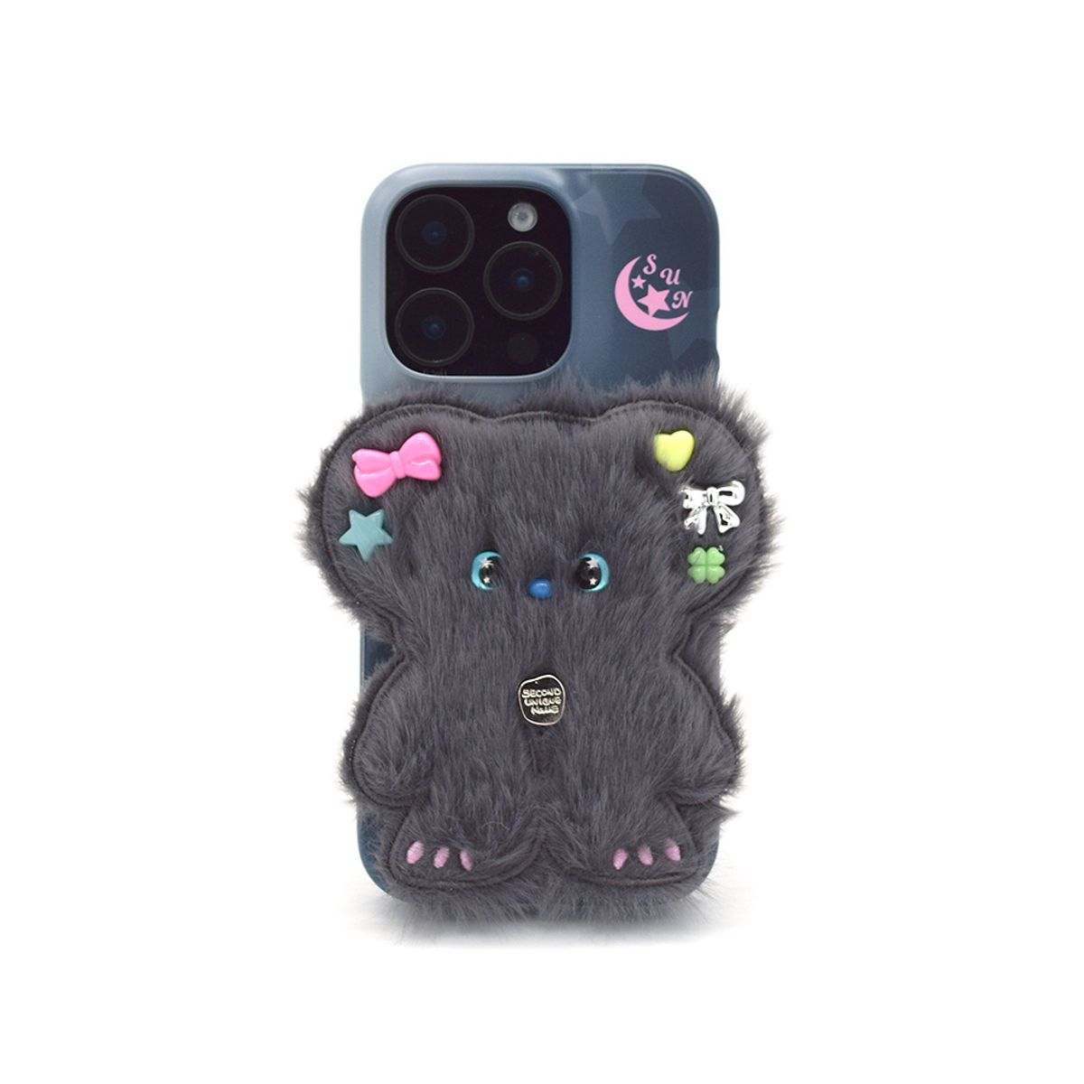 세컨드유니크네임(SECOND UNIQUE NAME) SUN CASE BEADS BEAR DEEP GRAY