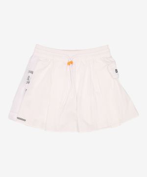 Mesh Patched Pleats Skirt (for Women)_G5PAM23531WHX S