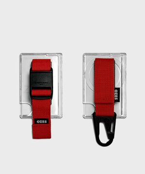 [+카드3장수납] 108 맥세이프 스트랩 카드지갑_ 크림레드