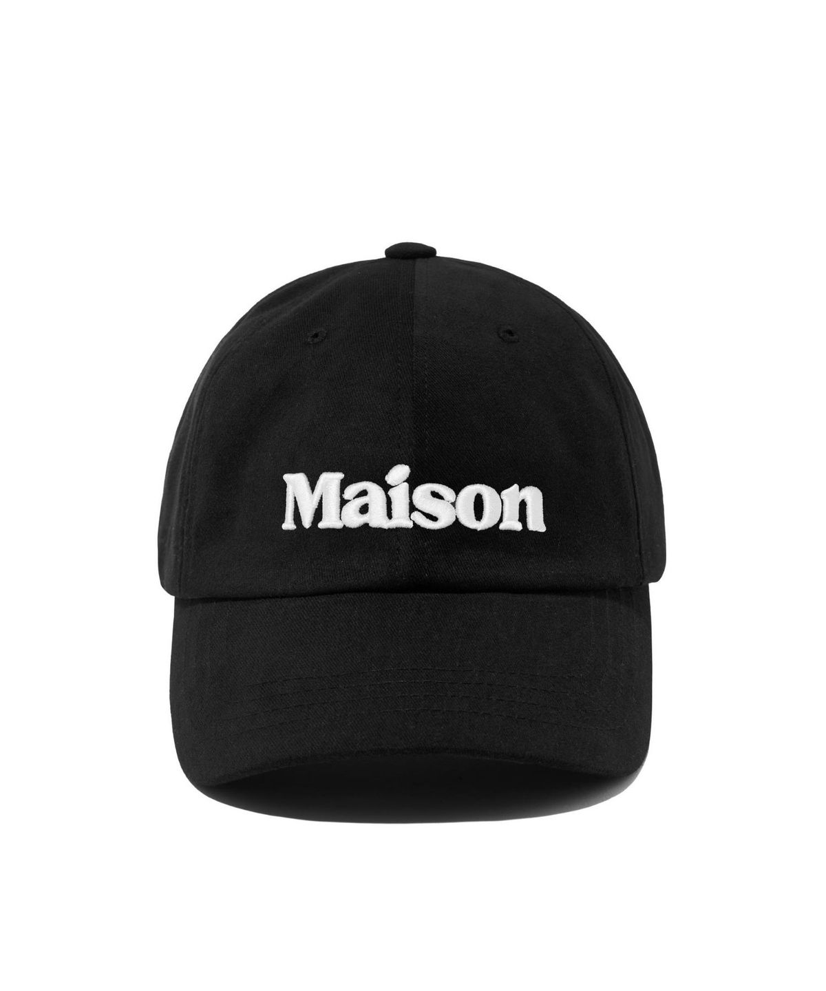 메종 드 누아(MAISON DE NOIR) MIGNON LOGO CAP BLACK