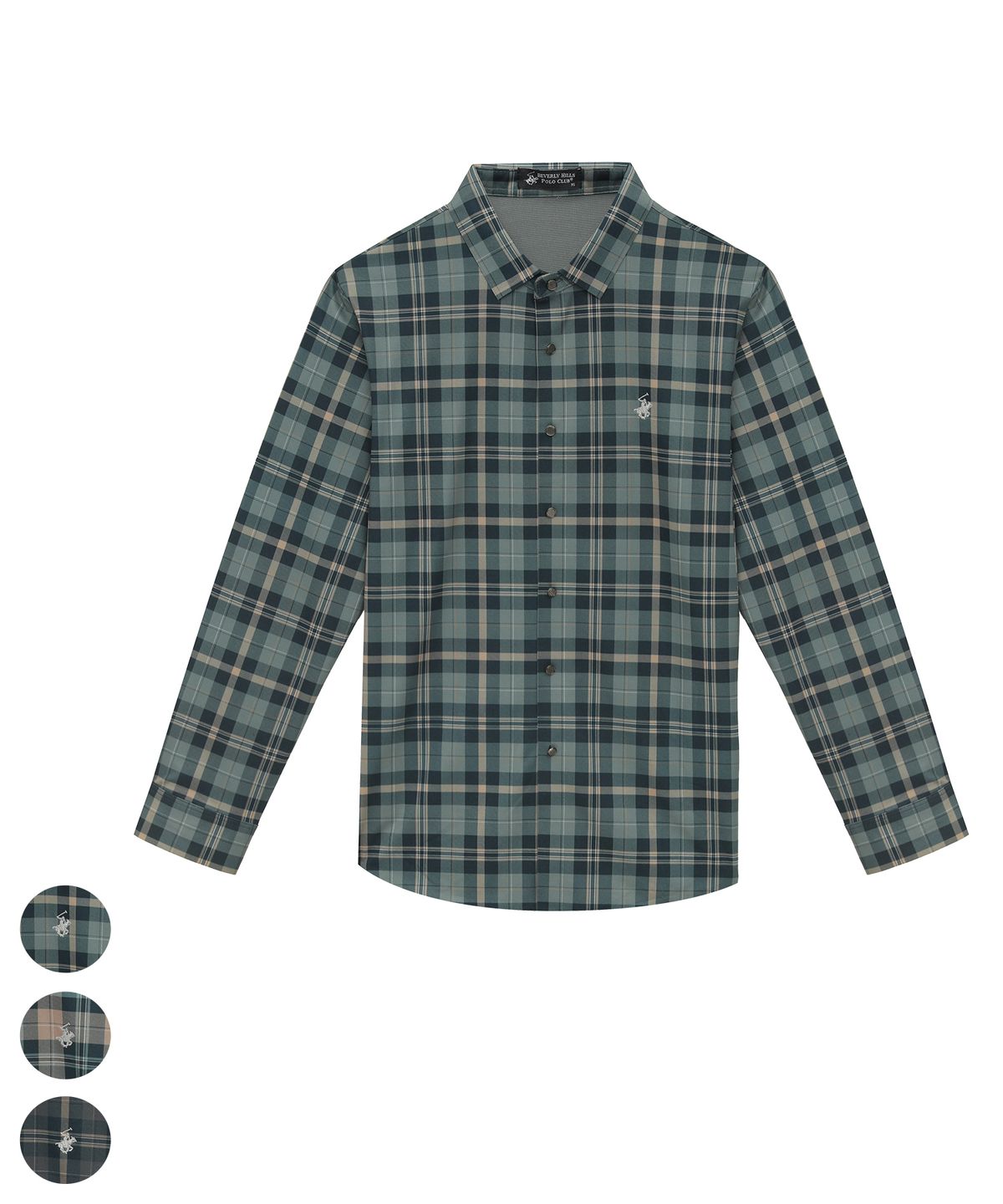 비버리힐스 폴로클럽(BHPOLOCLUB) 남성 데일리 테일러드핏 클레식체크셔츠 3Color YS330