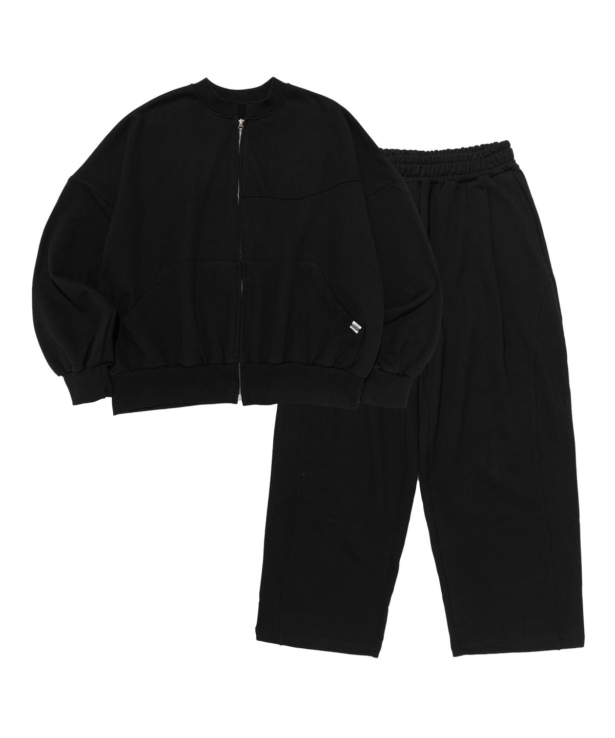 카고브로스(CARGOBROS) 헤비워크 오버핏 스웨트셋업 (블랙)