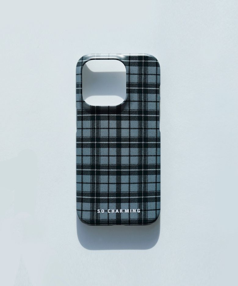 [아이폰 케이스] Tartan Check_grey