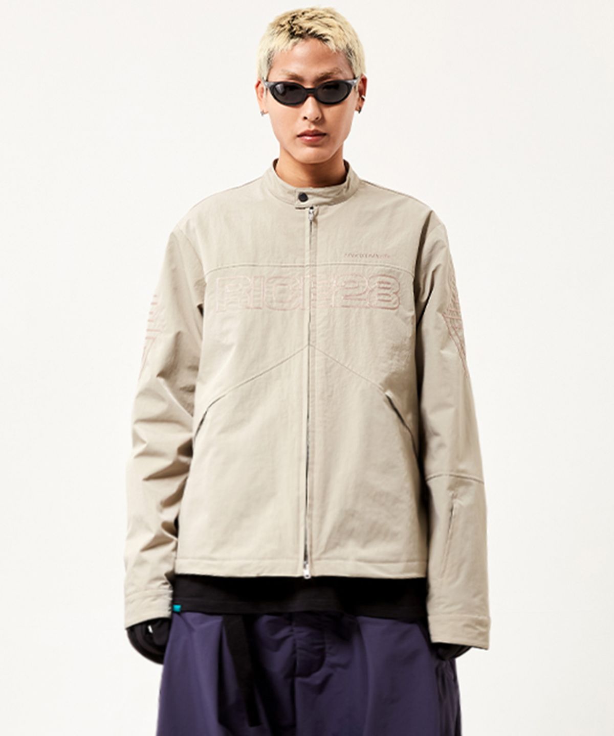 스페셜게스트(SPECIAL GUEST) SGx28 EASY BIKER JACKET (Warm Gray)