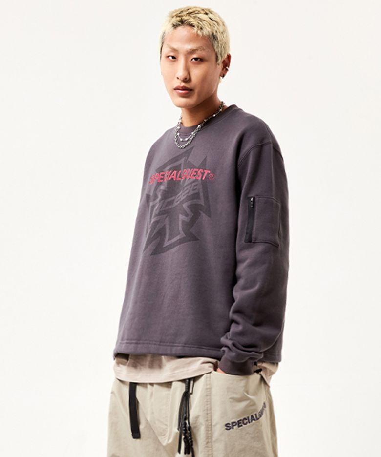 SGx28 V2 ADJUST CREWNECK  (Dark Gray)