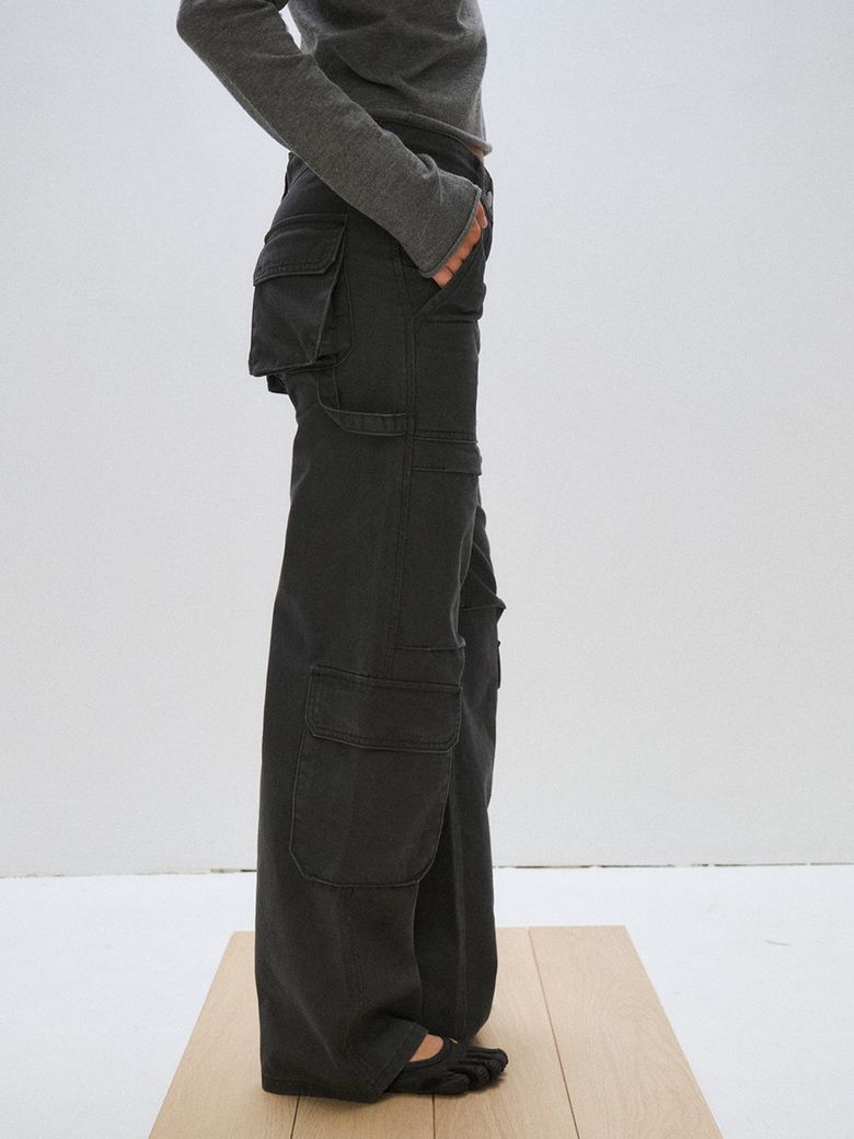CARPENTER PARACHUTE PANTS, CHARCOAL