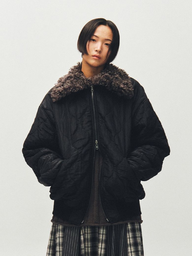 REVERSIBLE SHEARLING FLIGHT JACKET