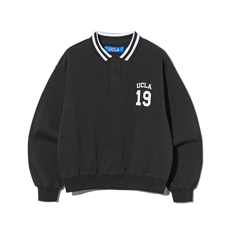 여성 1919 UCLA 칼라 기모 럭비셔츠[BLACK](UB9LT60)