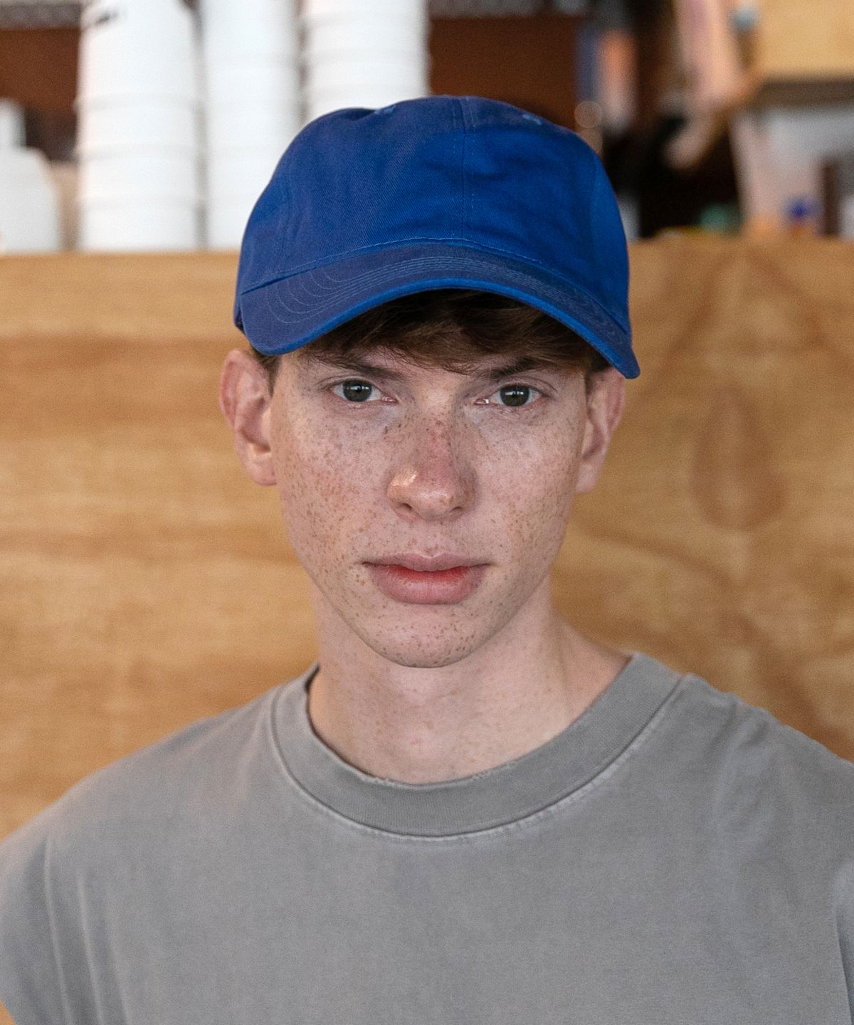 챕터(CHAPTER) CASUAL WASHING BALL CAP-블루