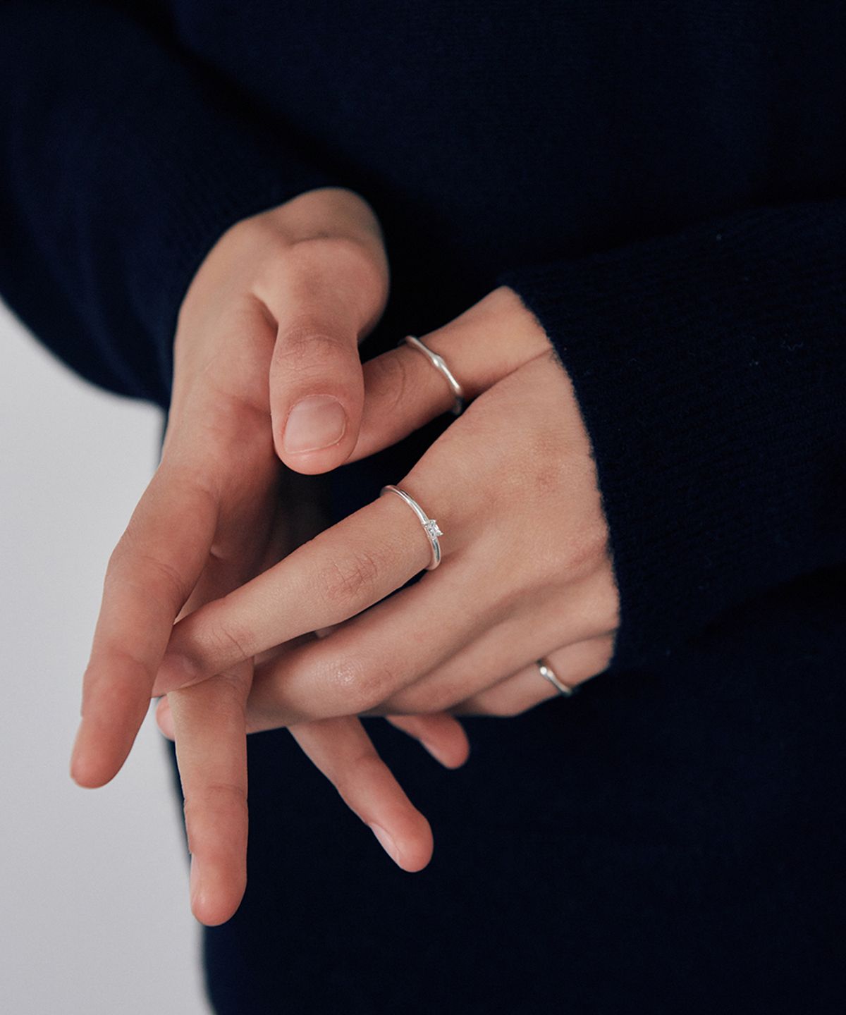 베흐트(VERTE) [925 silver] Cinq.silver.233 / carre dew ring