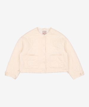 칼라리스 크롭 퀼팅 점퍼_SPJAC12G91 S