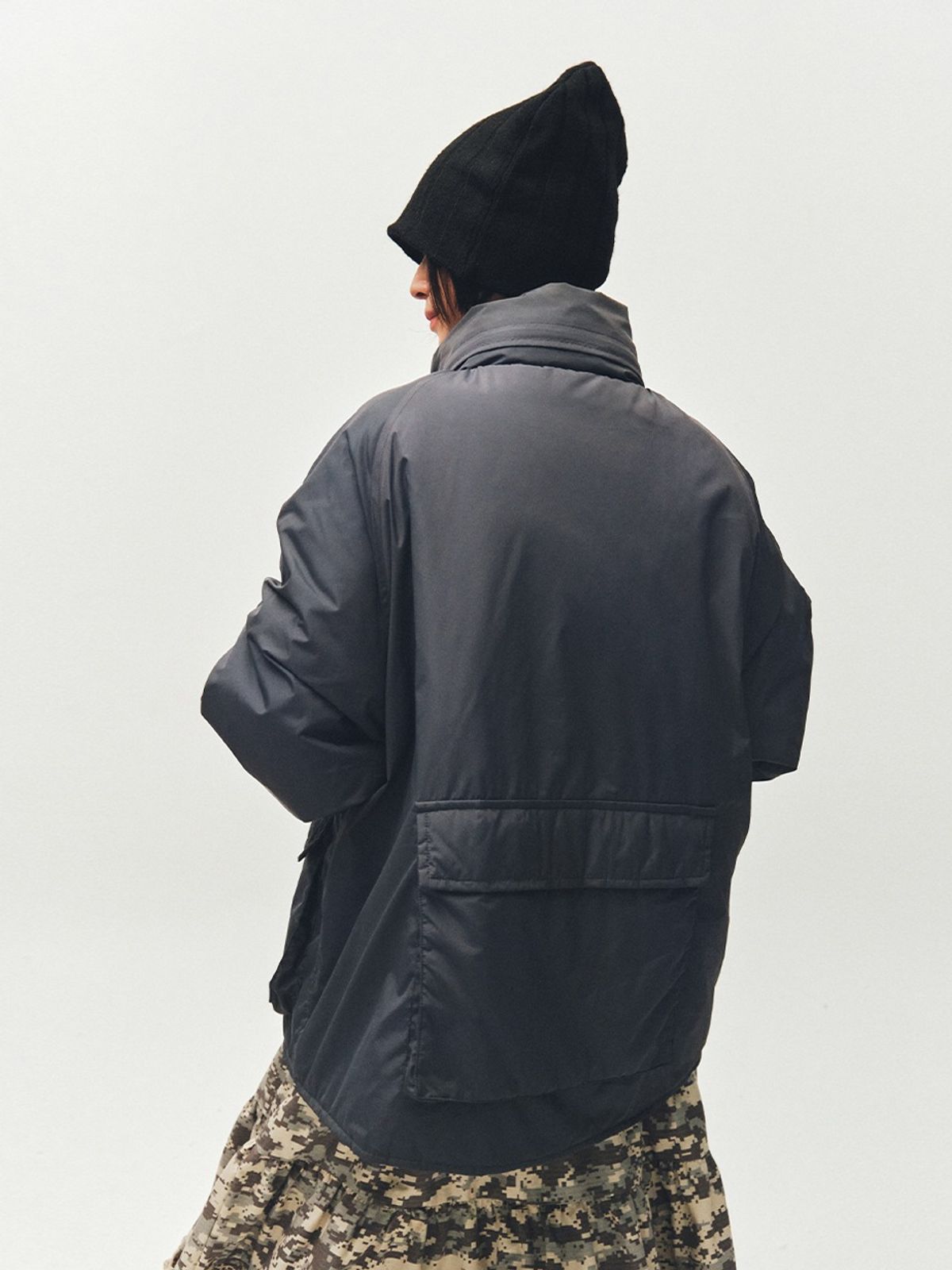플리즈프로젝트(PLZPROJECT) POCKET FIELD PARKA, DARK GRAY