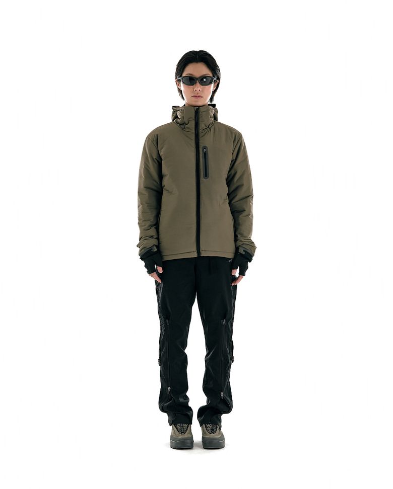 Zip Vent Trousers (Black) -Women-