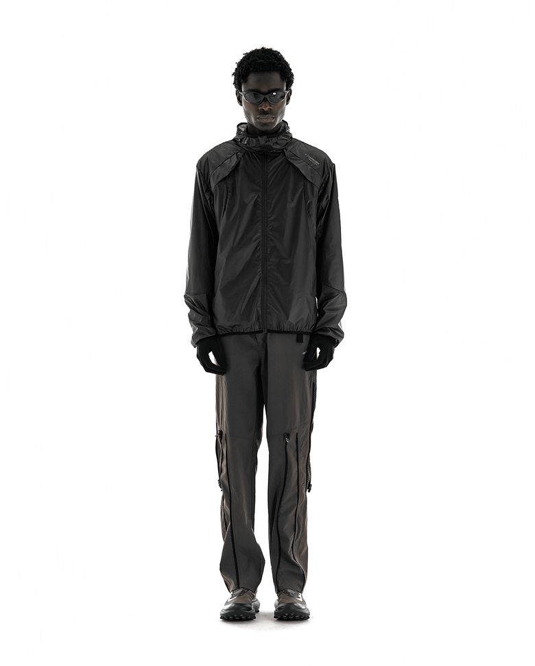 Zip Vent Trousers (Taupe Brown)