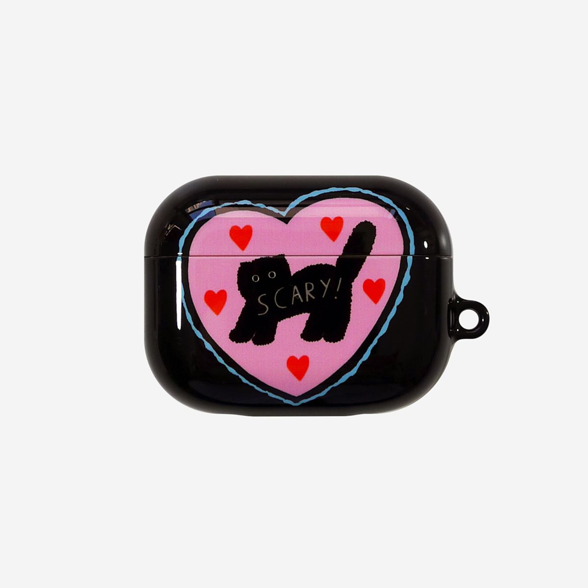러브오낫(LOVE OR NOT) Scary Cat-Black  Airpodcase 에어팟케이스