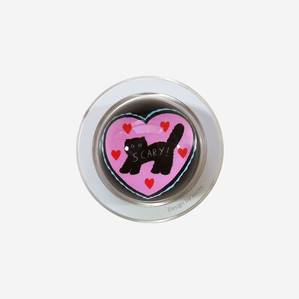 러브오낫(LOVE OR NOT) 맥세이프/구슬톡_Black Scary Cat Magsafe/Circle-Tok