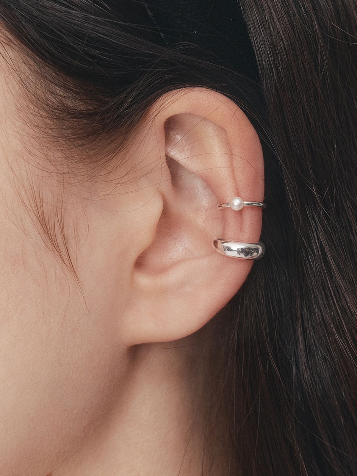 앵브록스(ENGBROX) [silver925] mute pearl earcuff set