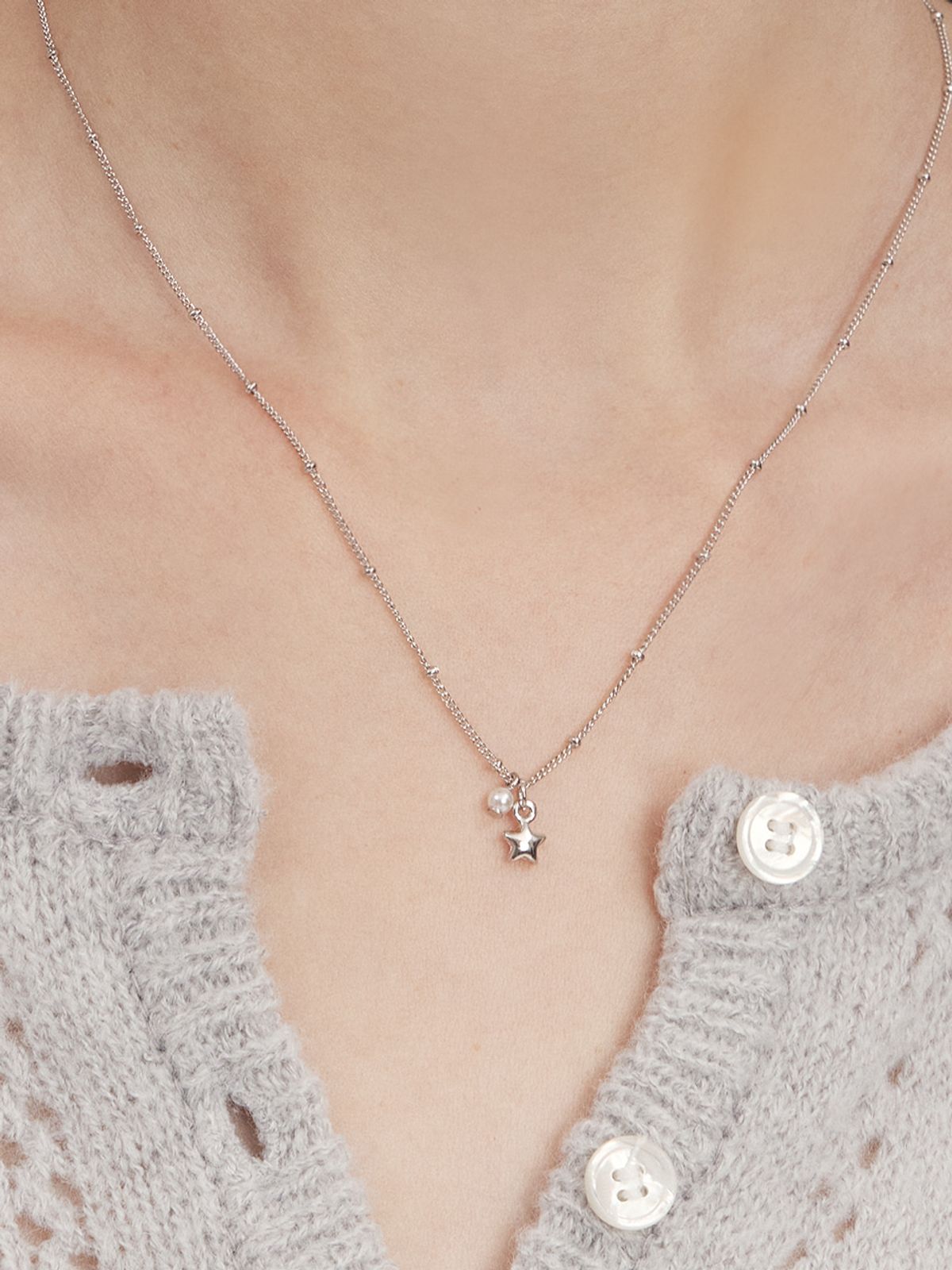 앵브록스(ENGBROX) starlight pearl necklace