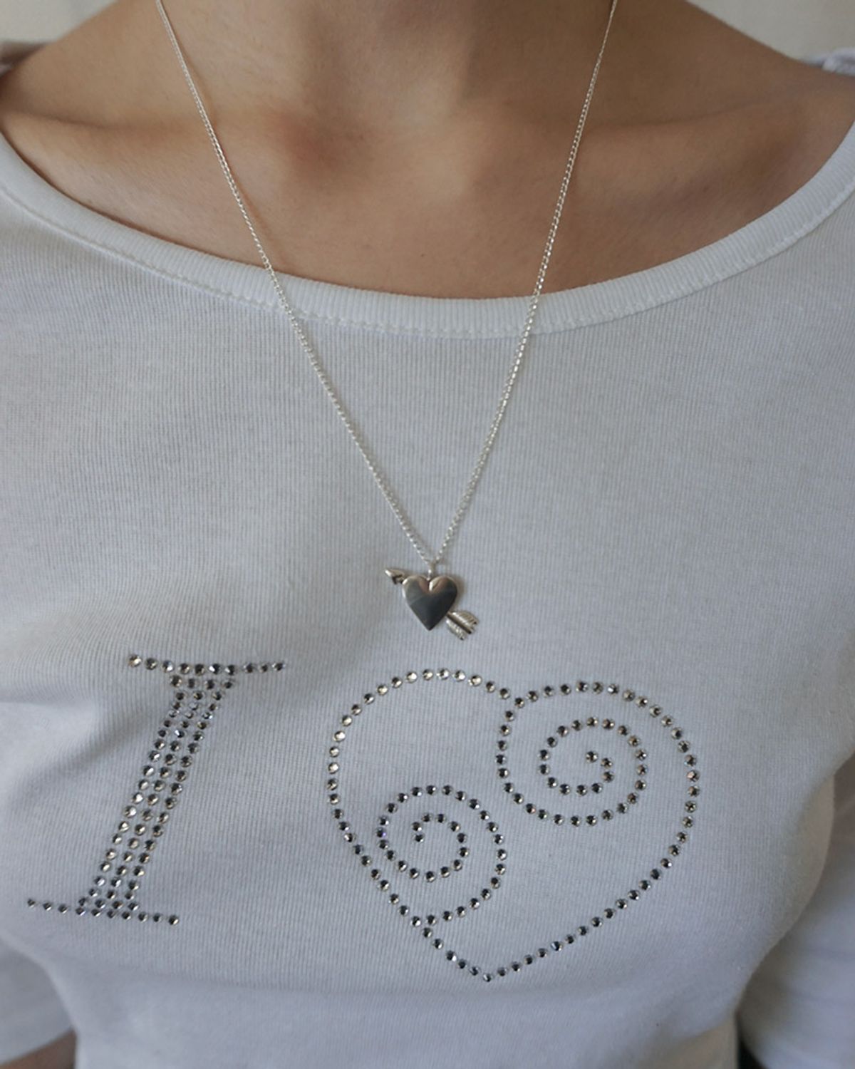페어오브러브(PAIR OF LOVE) [925SILVER]CUPID HEART NECKLACE