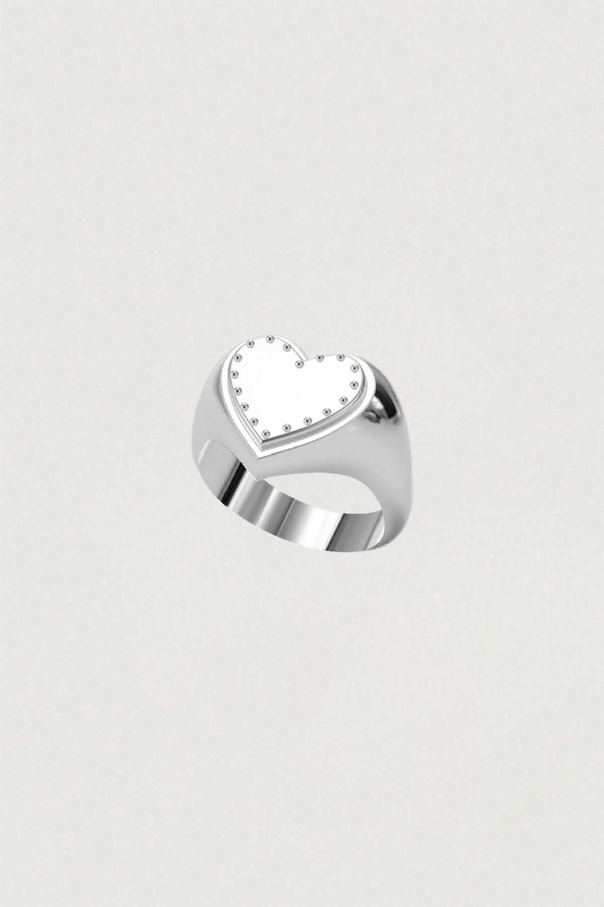 페어오브러브(PAIR OF LOVE) [925SILVER]ICING COOKIE HEART STUD RING