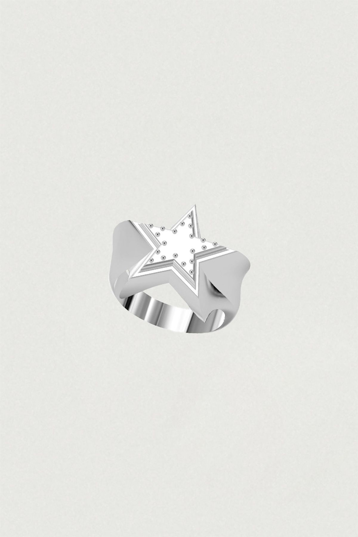 페어오브러브(PAIR OF LOVE) [925SILVER]ICING COOKIE STAR STUD RING