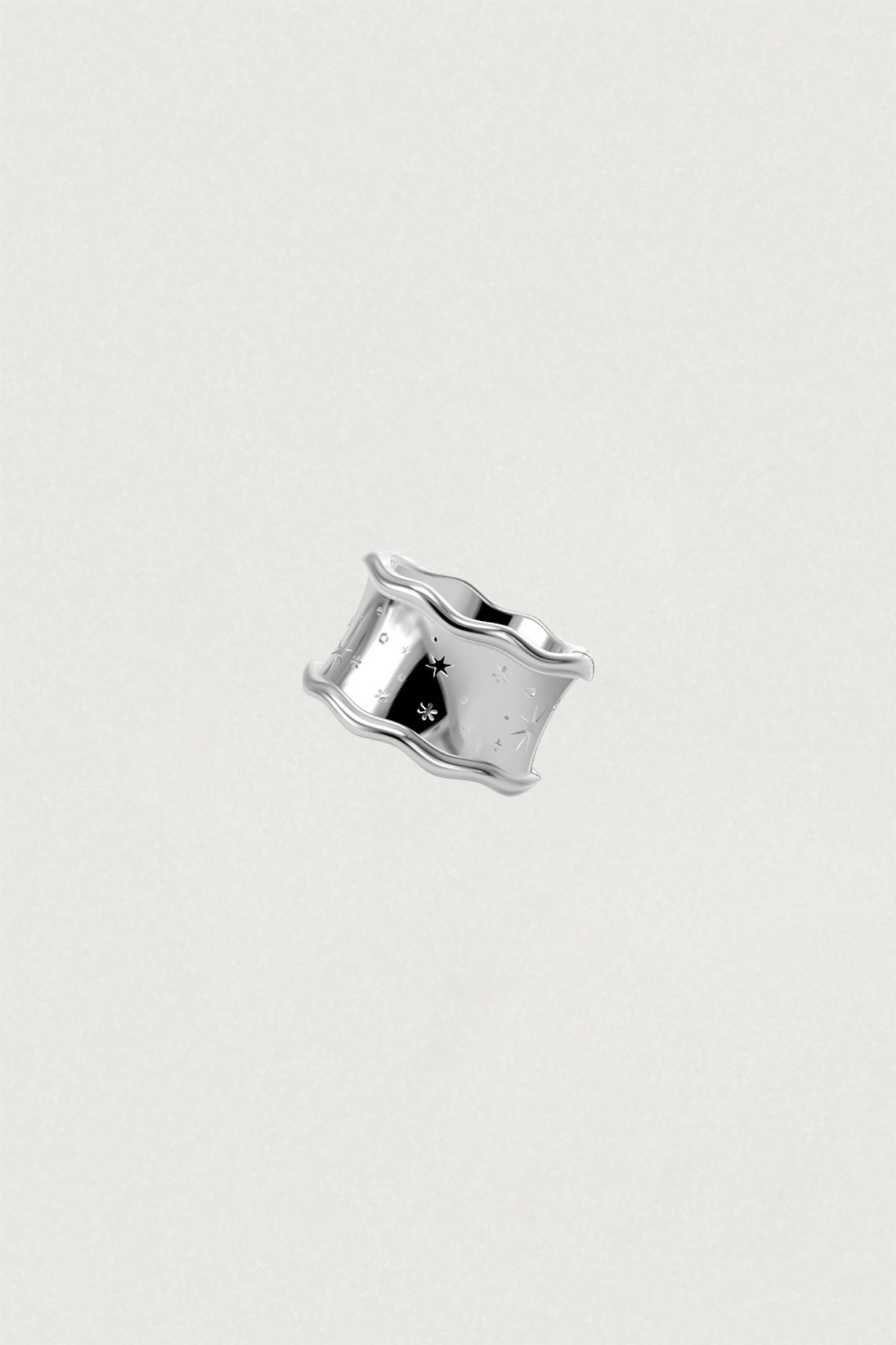 페어오브러브(PAIR OF LOVE) [925SILVER]STARLIGHT WAVE BOLD RING