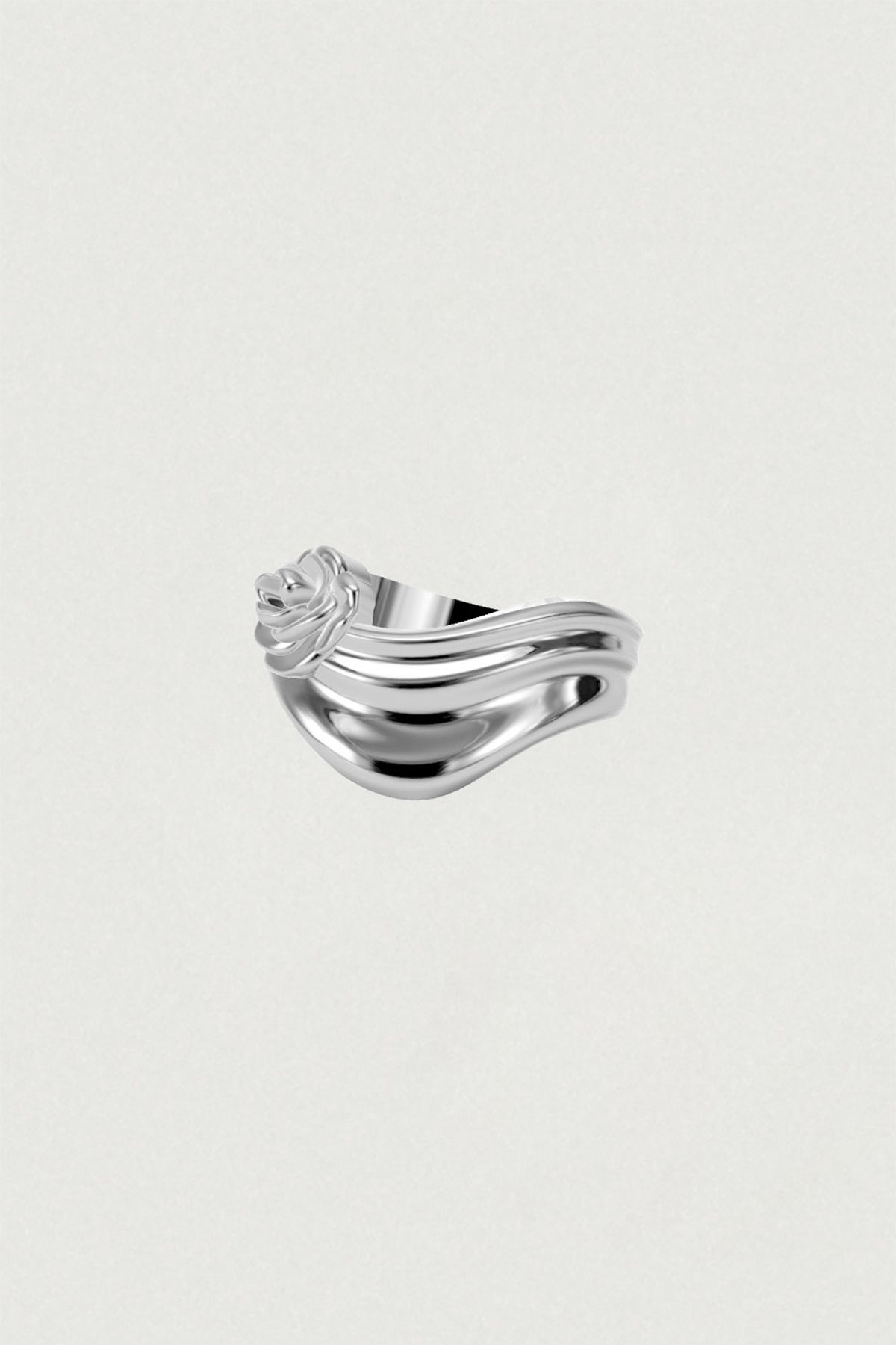 페어오브러브(PAIR OF LOVE) [925SILVER]RUCHE ROSE WAVE FRILL RING