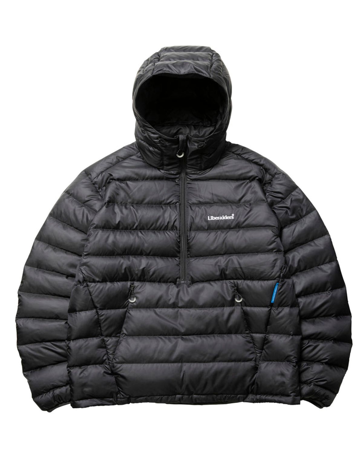 찬스클로딩(CHANCE CLOTHING) DOWN HALF ZIP HOODIE - BLACK
