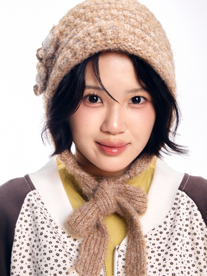 플라워 아플리케 보닛 - 브라운, 그레이, 블랙