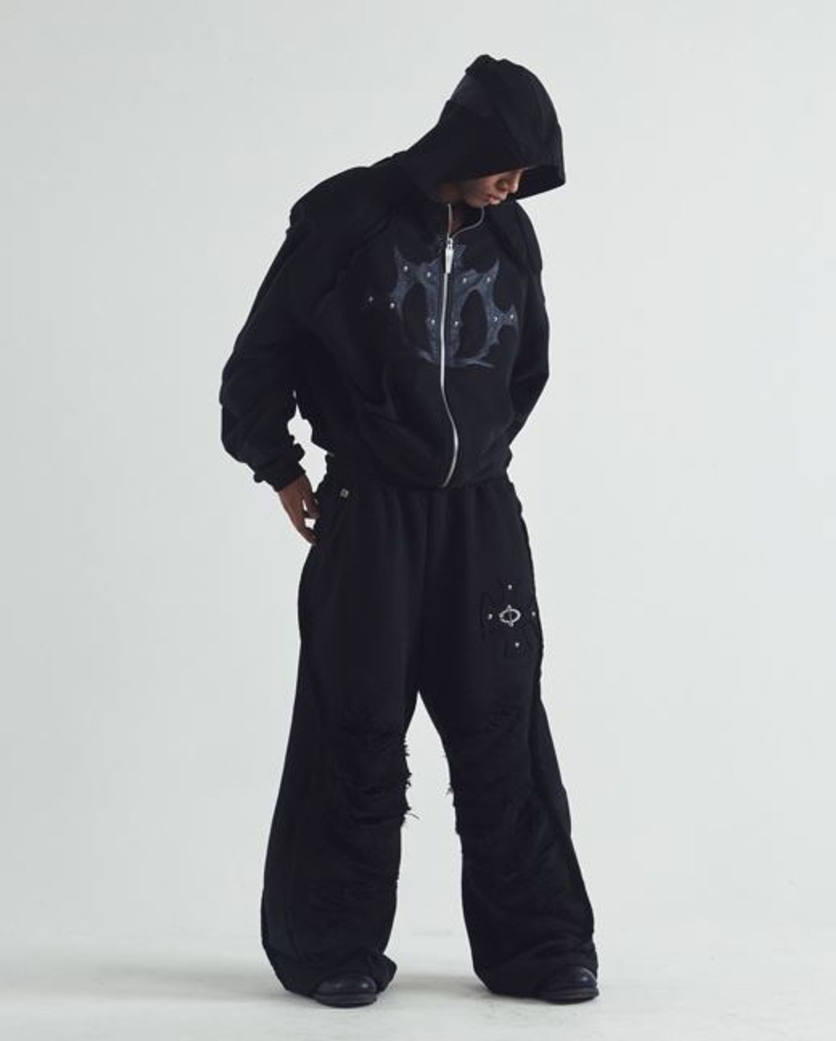스쿠읏 핸드미다운즈(SKOOT HANDMEDOWNS) Goyo Sweat Pants BLACK