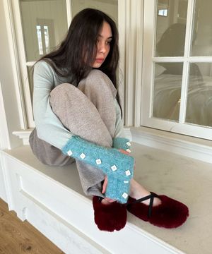 BUTTON HAND WARMER / mint