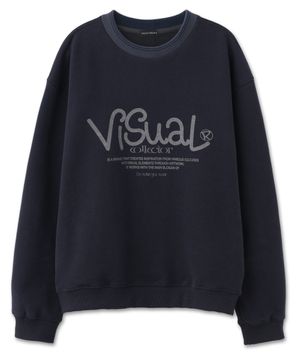 플리스 립 스웻셔츠 [네이비]