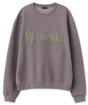 피그먼트 아트워크 스웻셔츠 [빈티지 핑크]