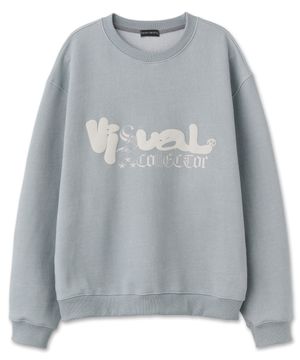 피그먼트 아트워크 스웻셔츠 [빈티지 블루]