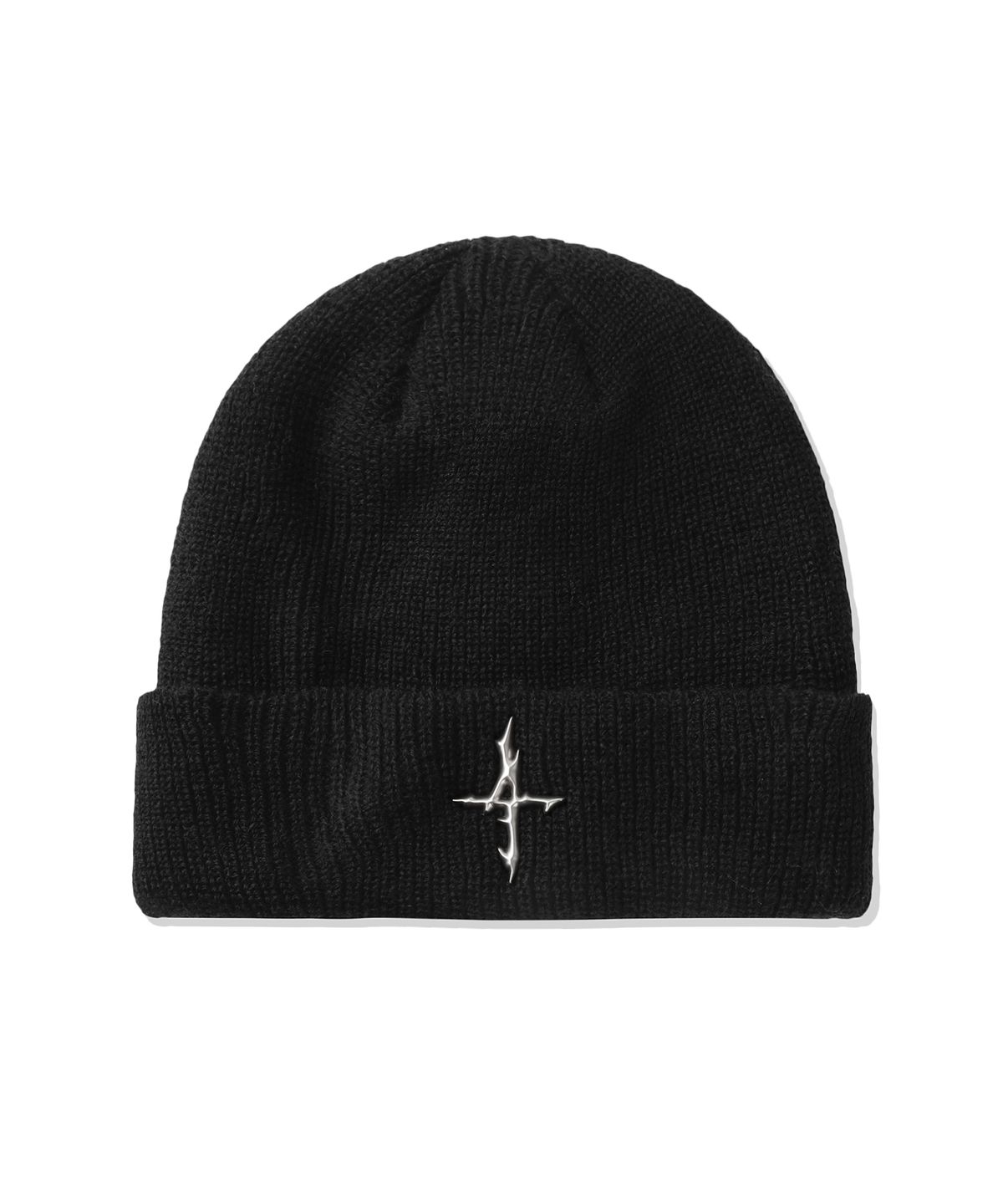 낫포너드(NOT4NERD) 4 Symbol Pendant Beanie - Black