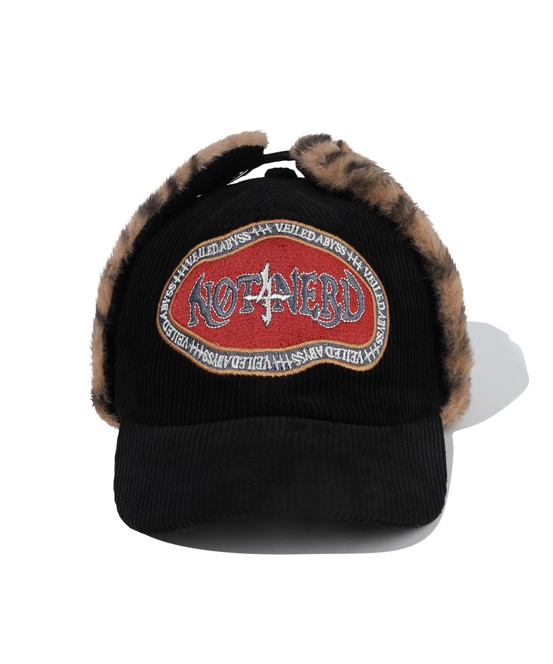 Abyss Crest Ear Flap Cap - Black