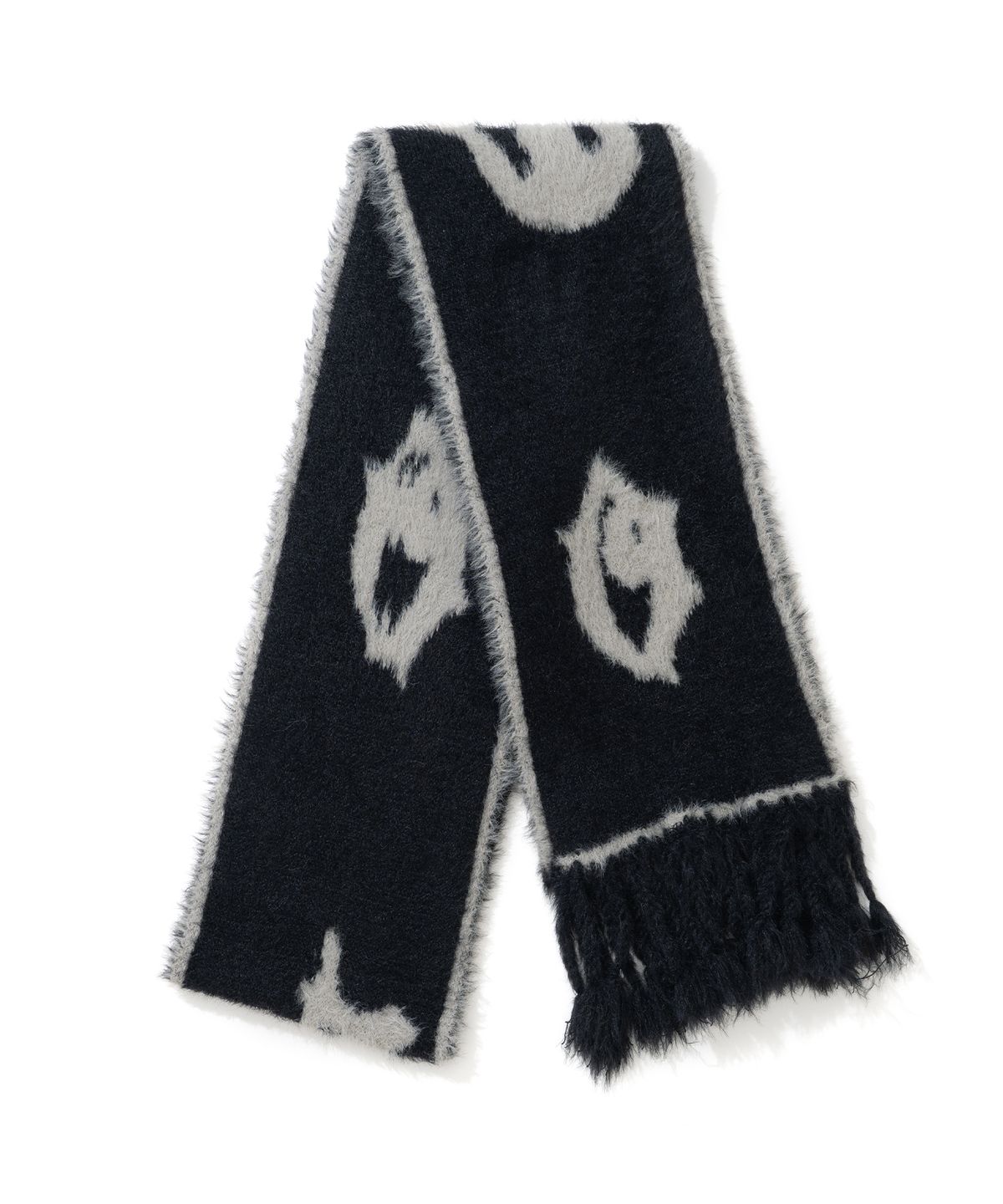 낫포너드(NOT4NERD) Abyss Eyes Mohair Muffler - Black