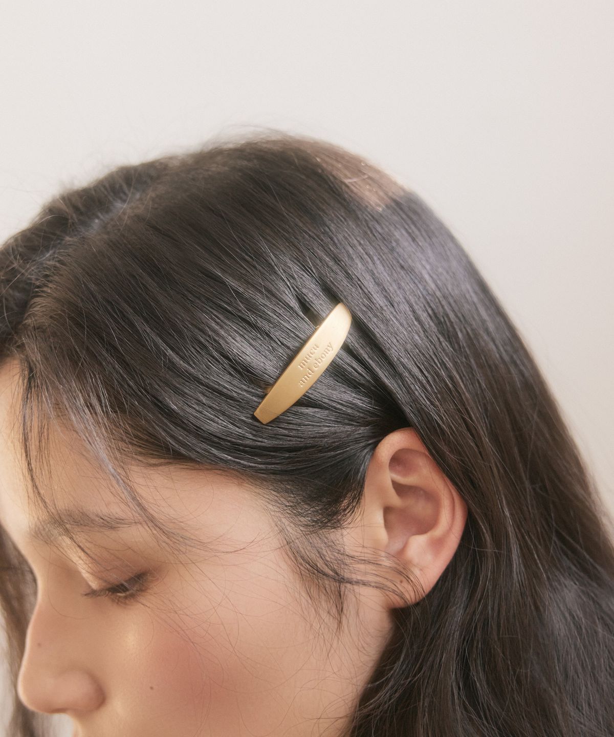 무쿠앤에보니(MUCU AND EBONY) [선물포장] Classic Logo Hair Pin (2ea) _ Gold