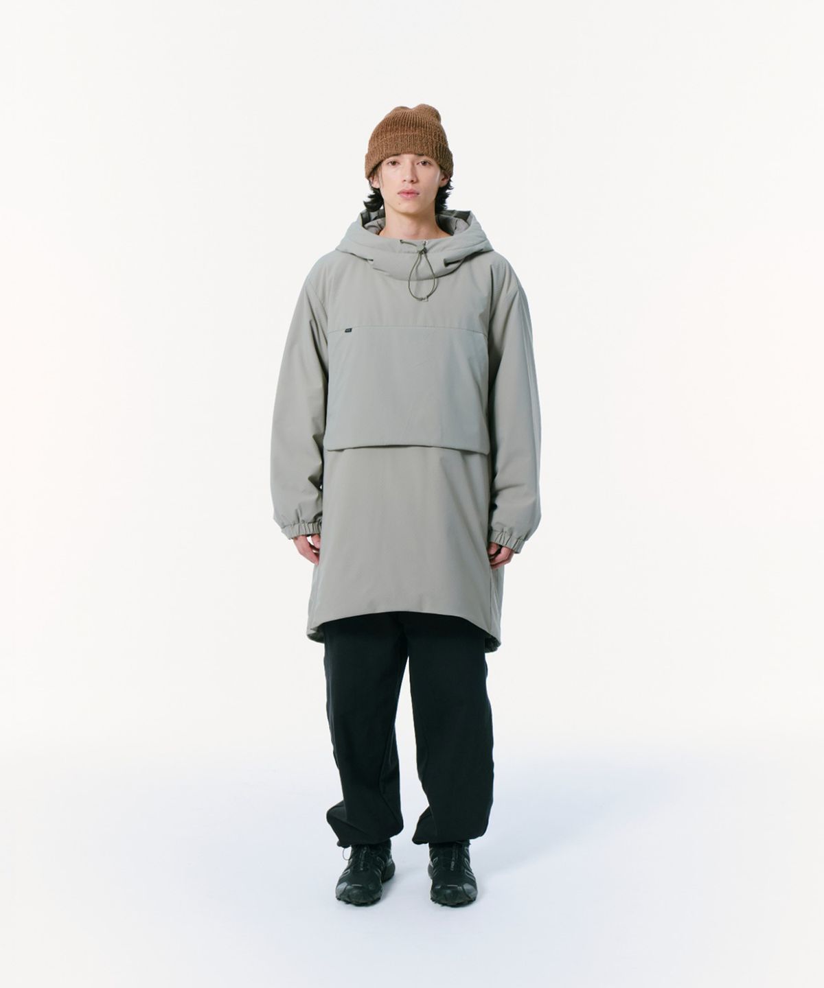 밀라코드(MILACODE) Utility Long Anorak Padding (3M Featherless) Over Fit (LIGHT GREEN)