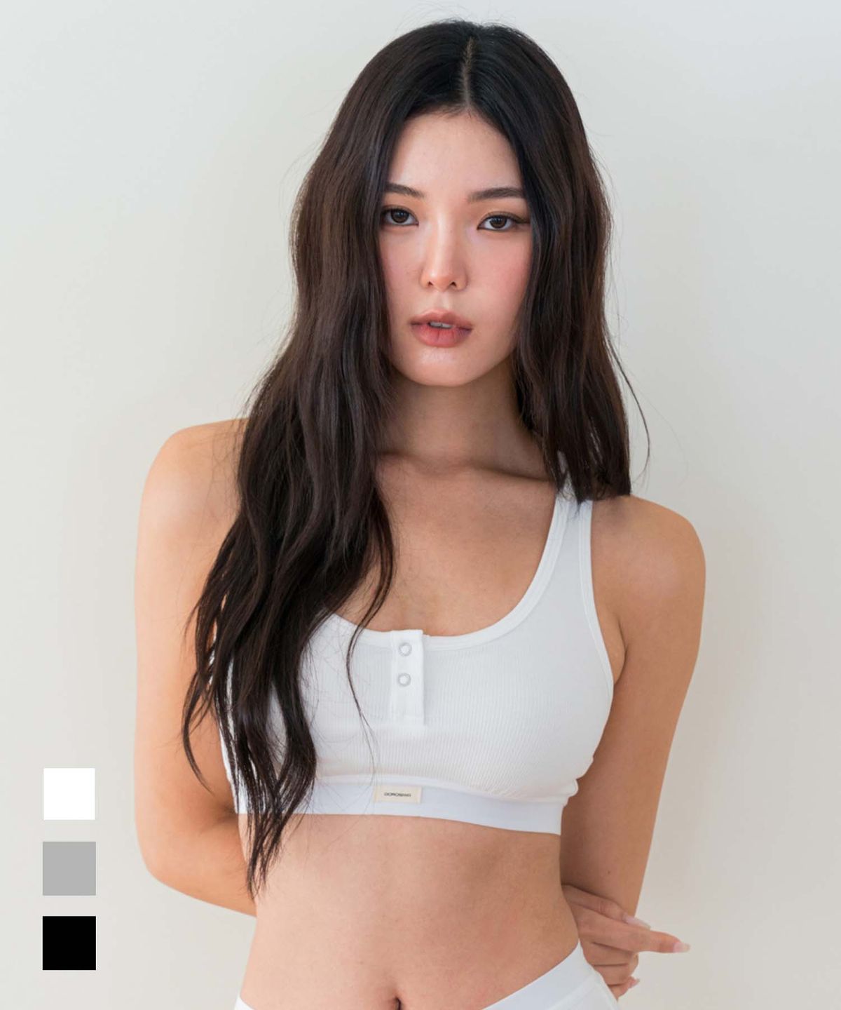 도로시와(DOROSIWA) Minimal Garments Snap Banding Bralette