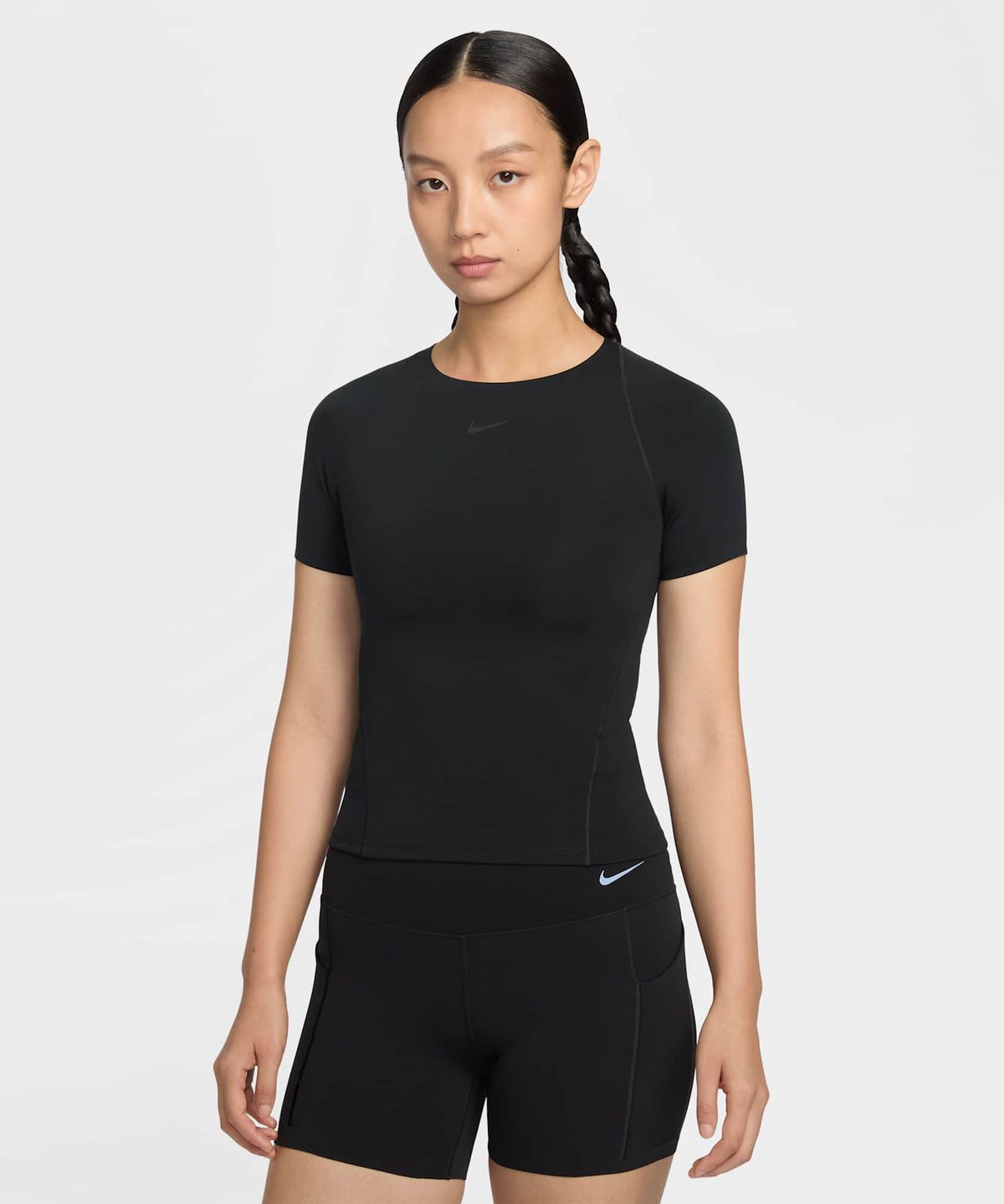 나이키(NIKE) 유니버사 드라이 핏 반소매 탑 W - 블랙:앤트러사이트:다크 스모크 그레이 / IO1272-010