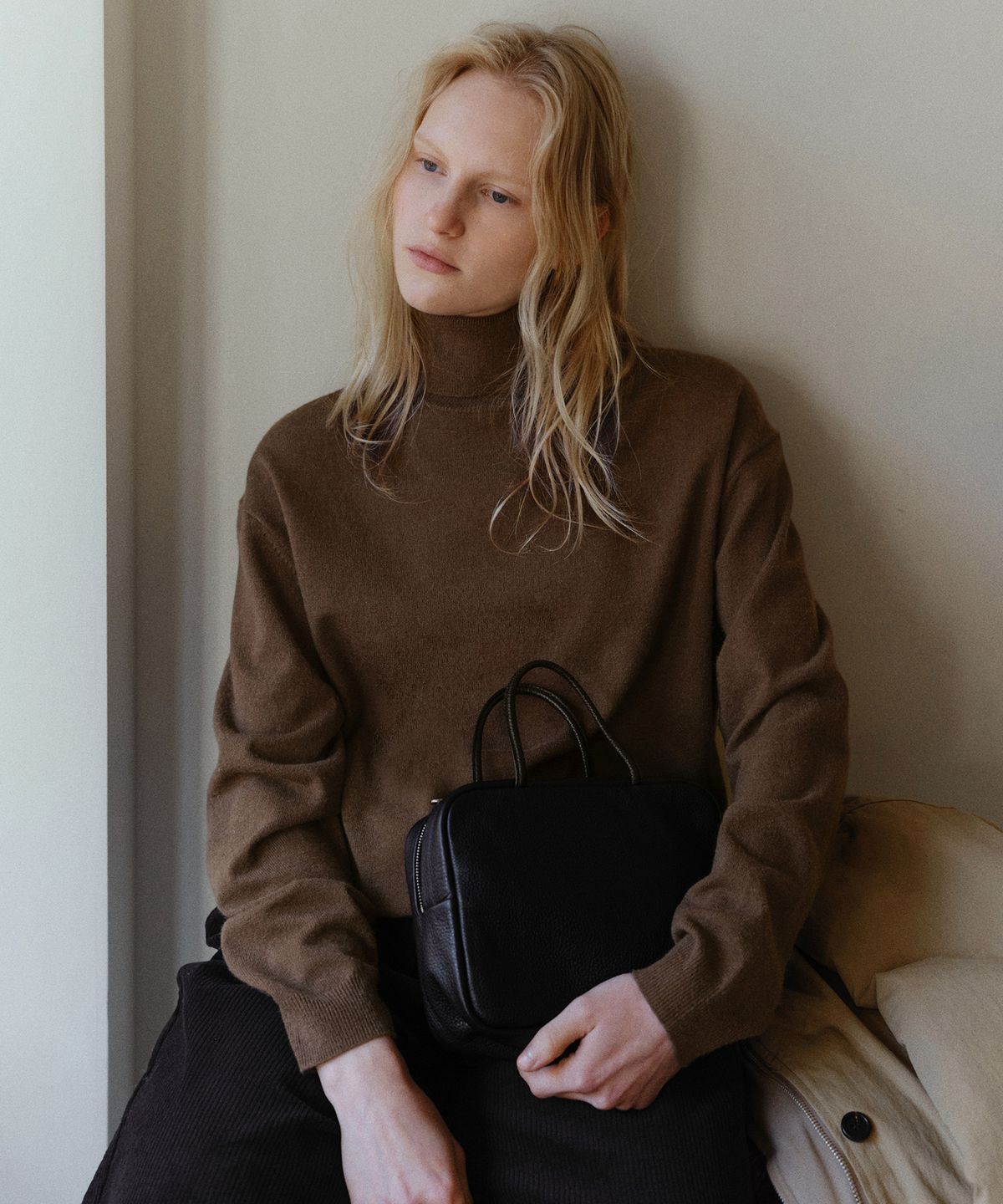 유라고(URAGO) Washable turtleneck knit