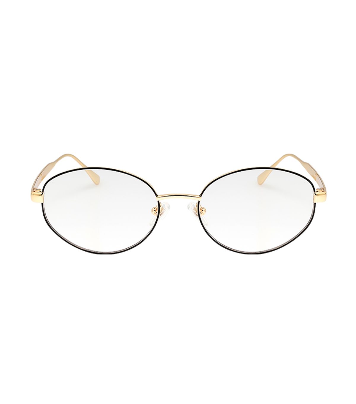 헌터 아이웨어(HUNTEREYEWEAR) [WOMAN] 라운드 빈티지 티타늄 안경 - 블랙 HTB26