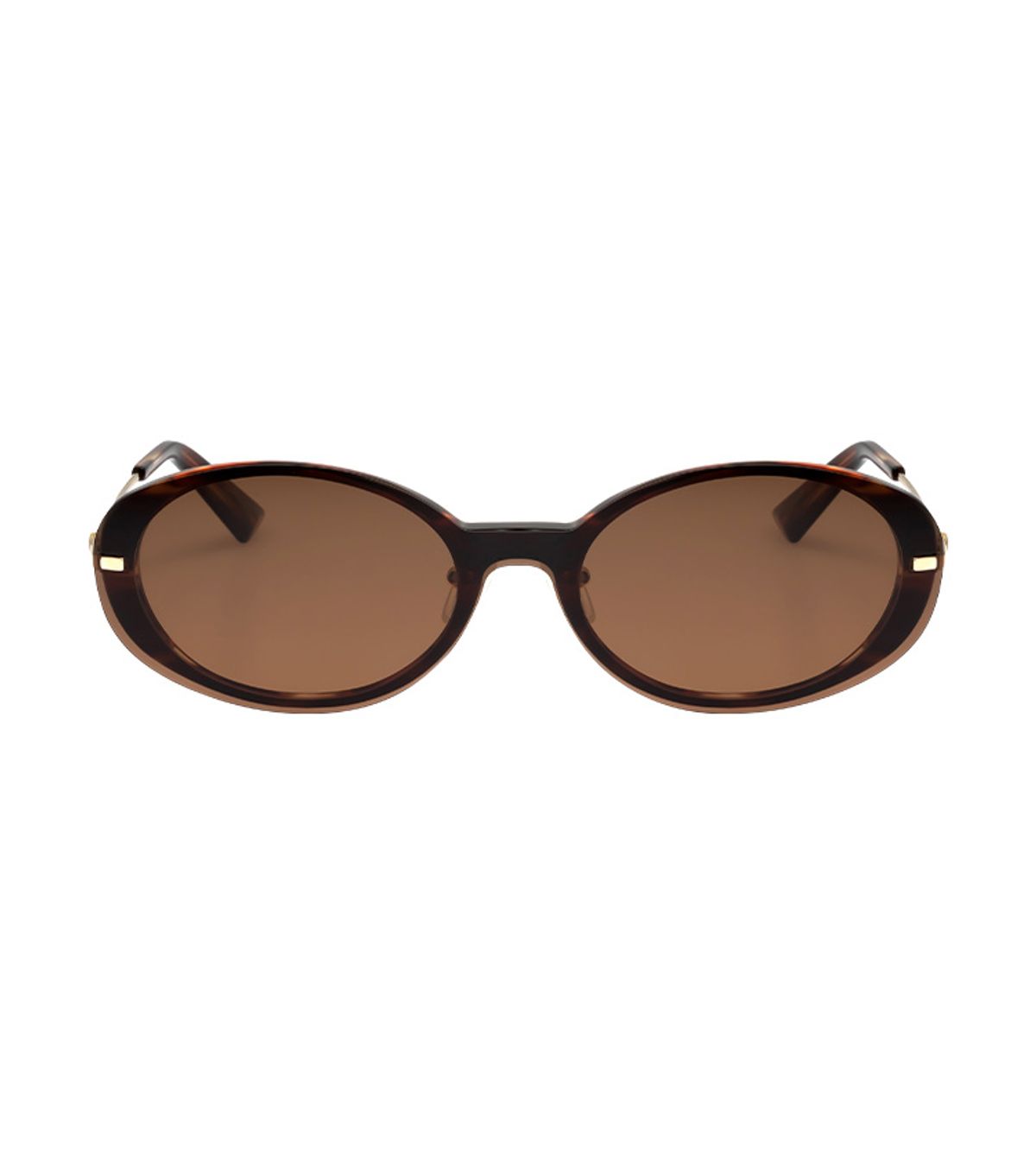 헌터 아이웨어(HUNTEREYEWEAR) [WOMAN] 라운드 콤비네이션 클립온 선글라스 - 하바나 HTB27